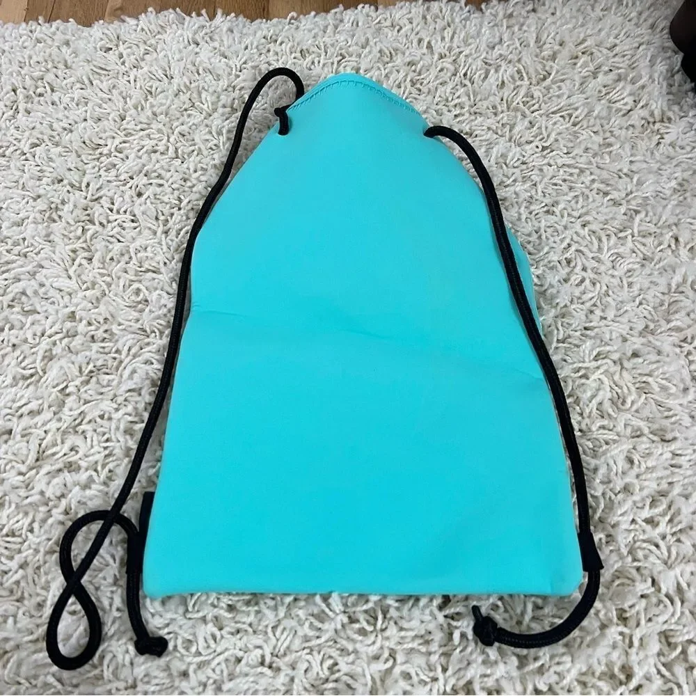 TRIANGL turquoise drawstring beach swim bag